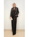 Traje de chaqueta en terciopelo elegantísimo al mejor precio con alta calidad.