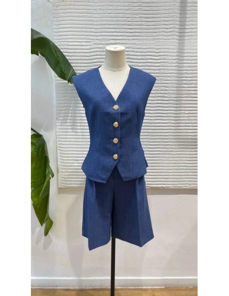 Conjunto bermuda y chaleco