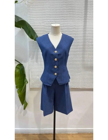 Conjunto bermuda y chaleco