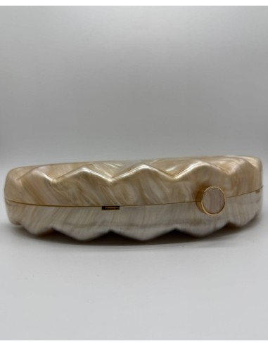 El clutch en nacar perfecto que realza todo tipo de vestidos, para añadir el toque mágico.