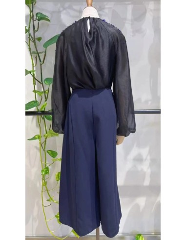 Pantalón cropped quilla transparencia
