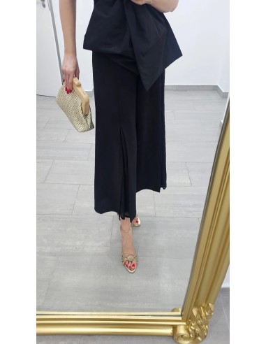 Pantalón cropped quilla transparencia