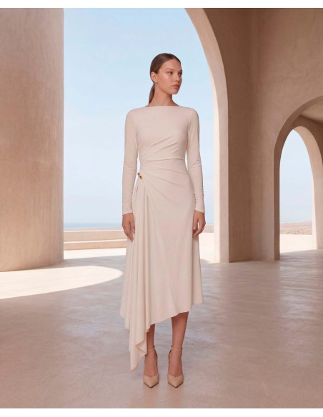 Categorías: Colección Calima Otoño Invierno 2026/2027, Vestidos midi. Modelo 53005