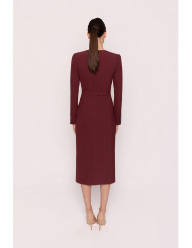 Vestido abotonado cinturón de Carla Ruiz mod. 53048