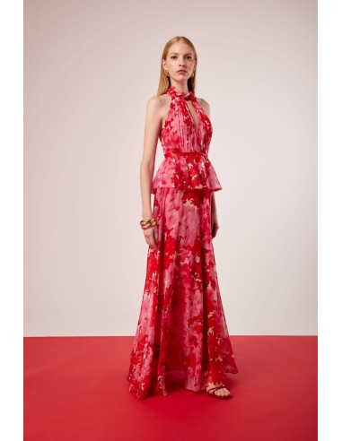 Vestidos Carla Ruiz confeccionado en georgette estampado.