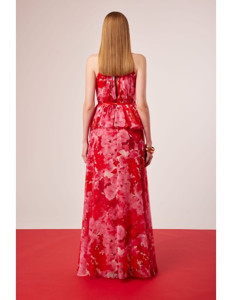 Vestidos Carla Ruiz confeccionado en georgette estampado.
